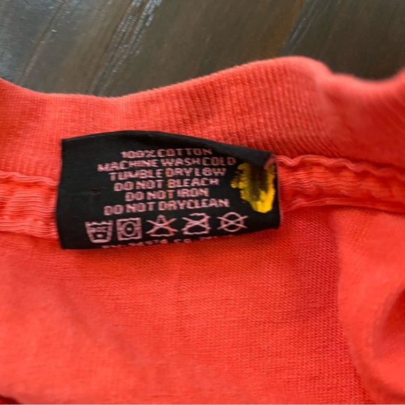 Stussy Men's Long Sleeve 100% Cotton Orange Shirt Size L - Picture 5 of 8